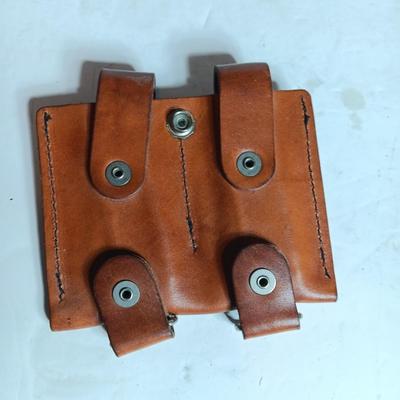 Leather Double Speed loader Pouch