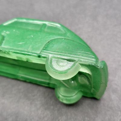 Vintage Green Glass Car 4.5