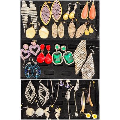 Big Lot Costume Jewelry Earrings