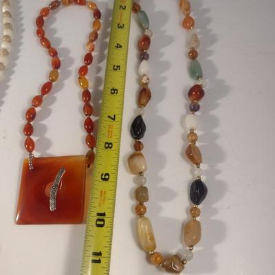 Collection of Stone Necklaces (#7)