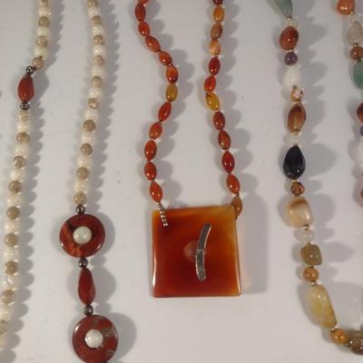 Collection of Stone Necklaces (#7)