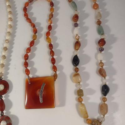 Collection of Stone Necklaces (#7)