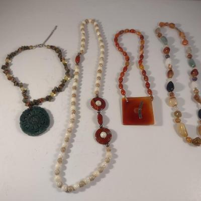 Collection of Stone Necklaces (#7)