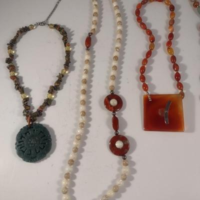 Collection of Stone Necklaces (#7)