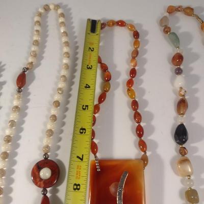 Collection of Stone Necklaces (#7)