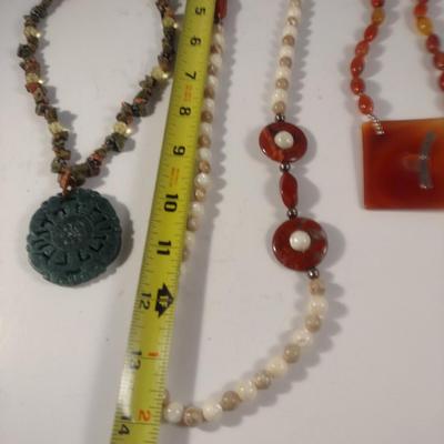 Collection of Stone Necklaces (#7)