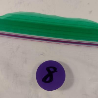 Stone with Enameled Bead Necklace and Earring Set (#8)