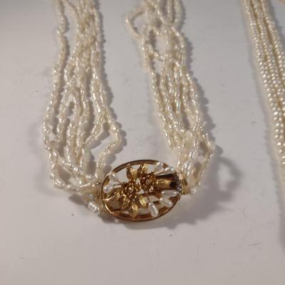 Two Sets of Multi-Strand Pearls (#9)