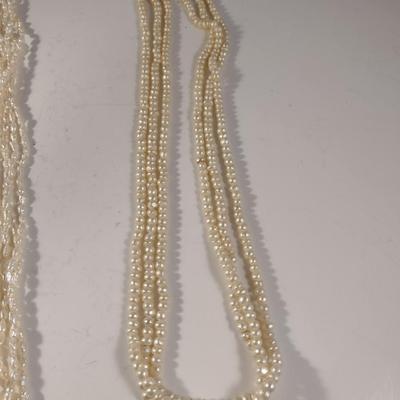 Two Sets of Multi-Strand Pearls (#9)