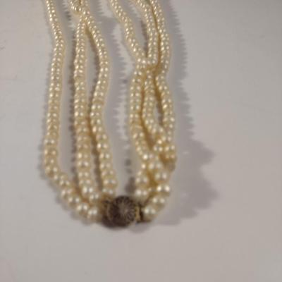 Two Sets of Multi-Strand Pearls (#9)