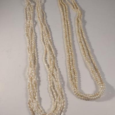 Two Sets of Multi-Strand Pearls (#9)