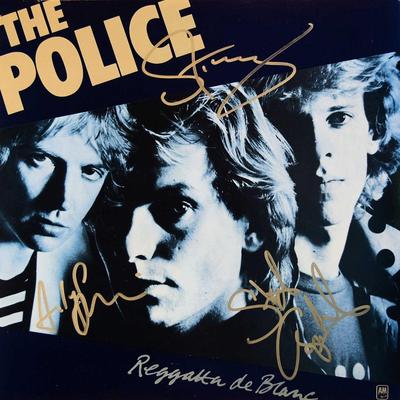 The Police signed Reggatta de Blanc album