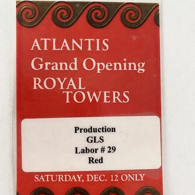 Atlantis Grand Opening Royal Towers Production Pass