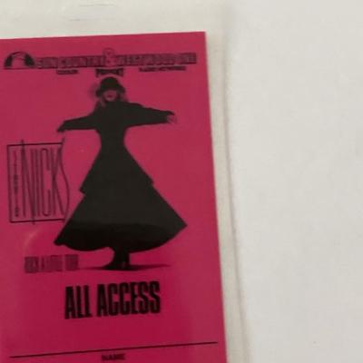 Stevie Nicks Backstage Pass