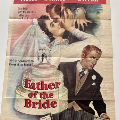 Father of the Bride 1950 vintage movie poster