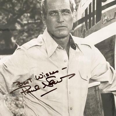 Paul Newman signed photo