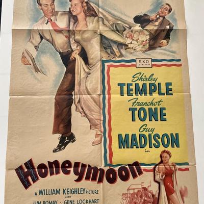 Honeymoon 1947 vintage movie poster