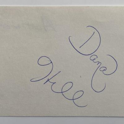 Dana Hill original signature 