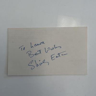 Goldfinger Bond Girl Shirley Eaton original signature