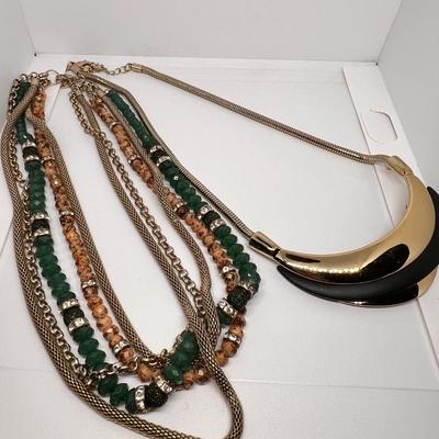 Lot Costume Jewelry Necklaces - Some Signed