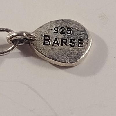 Barse Chunky Red Stone (Possibly Red Coral) Necklace with Sterling Clasp (#19)