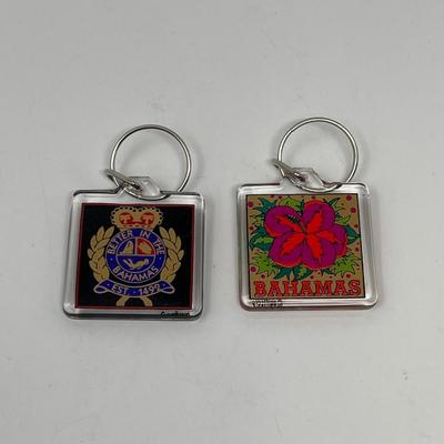 5 Bahamas Acrylic Square Key Chains