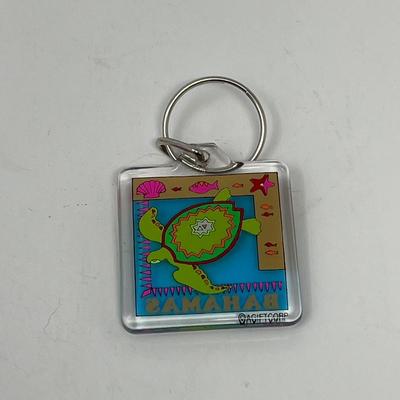 5 Bahamas Acrylic Square Key Chains