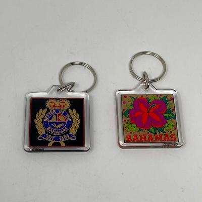 5 Bahamas Acrylic Square Key Chains