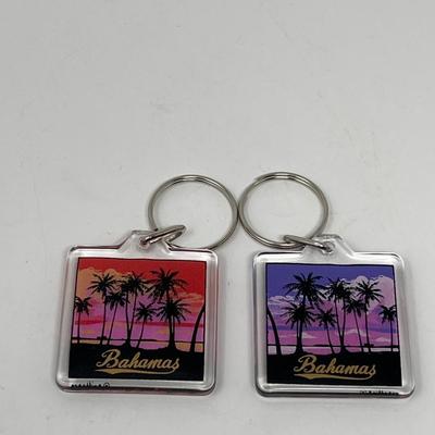 5 Bahamas Acrylic Square Key Chains
