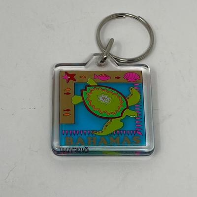 5 Bahamas Acrylic Square Key Chains