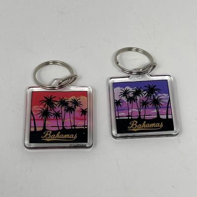 5 Bahamas Acrylic Square Key Chains