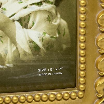 Hand Painted Gold Gild Victorian Photo Frame