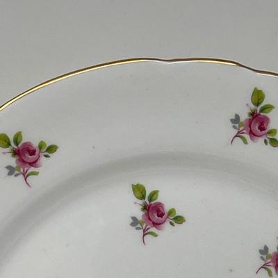 Royal Kent Staffordshire Rose Bud Salad Plate