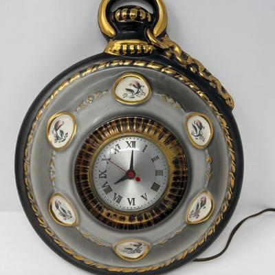 Vintage Oxford Spinning Company Sessions Porcelain Wall Clock