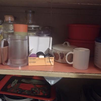 Contents of Kitchen Pantry- Assorted Bake Ware, Small Appliances, Cookware