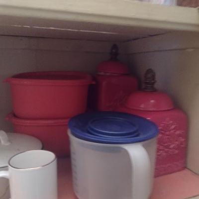 Contents of Kitchen Pantry- Assorted Bake Ware, Small Appliances, Cookware