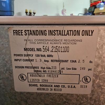 Sears Kenmore 5.0 CU FT Freezer (G-JS)