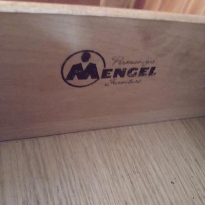 Vintage Solid Wood Four-Drawer Dresser by Mengel