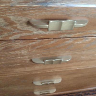 Vintage Solid Wood Four-Drawer Dresser by Mengel