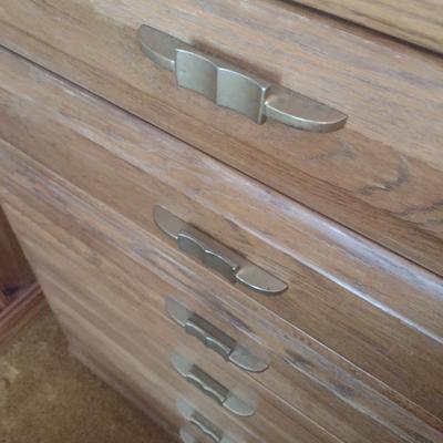 Vintage Solid Wood Six-Drawer Dresser by Mengel