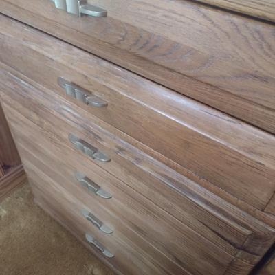 Vintage Solid Wood Six-Drawer Dresser by Mengel