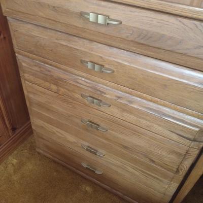 Vintage Solid Wood Six-Drawer Dresser by Mengel