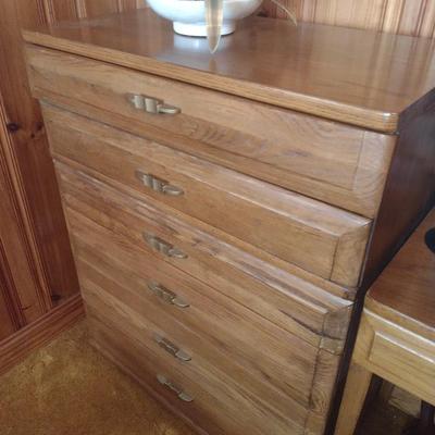 Vintage Solid Wood Six-Drawer Dresser by Mengel
