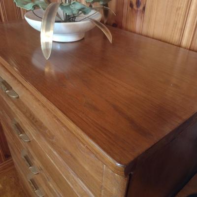 Vintage Solid Wood Six-Drawer Dresser by Mengel