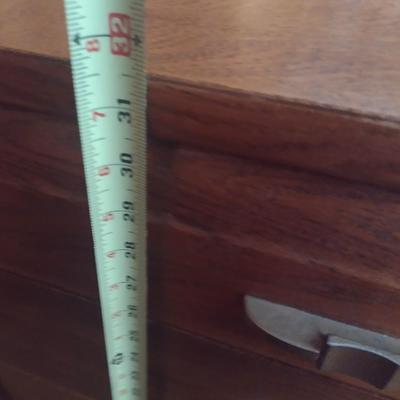 Vintage Solid Wood Stretch Dresser with Mirror by Mengel (No Contents)