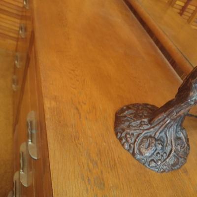 Vintage Solid Wood Stretch Dresser with Mirror by Mengel (No Contents)