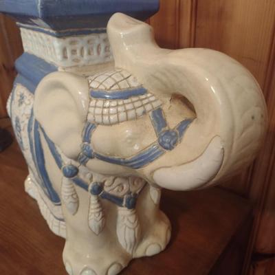 Ceramic Elephant Plant Stand