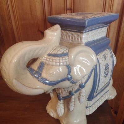 Ceramic Elephant Plant Stand