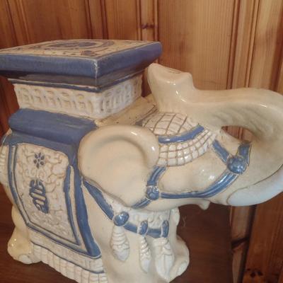 Ceramic Elephant Plant Stand