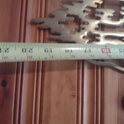 Vintage Solid Brass Asian Influence Wall Decor